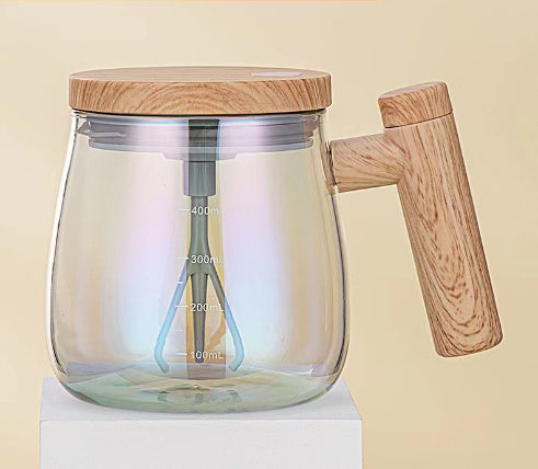 كوب قهوة ذاتي التحريك سعة 400 مل، كوب قهوة زجاجي كهربائي عالي السرعة، كوب قهوة أوتوماتيكي سريع الاستخدام للصالات الرياضية وغرف الطعام وأدوات المطبخ